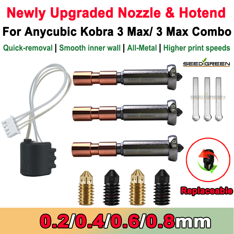 Hotend 0.4Mm - Boquilla mejorada para Anycubic Kobra 3
