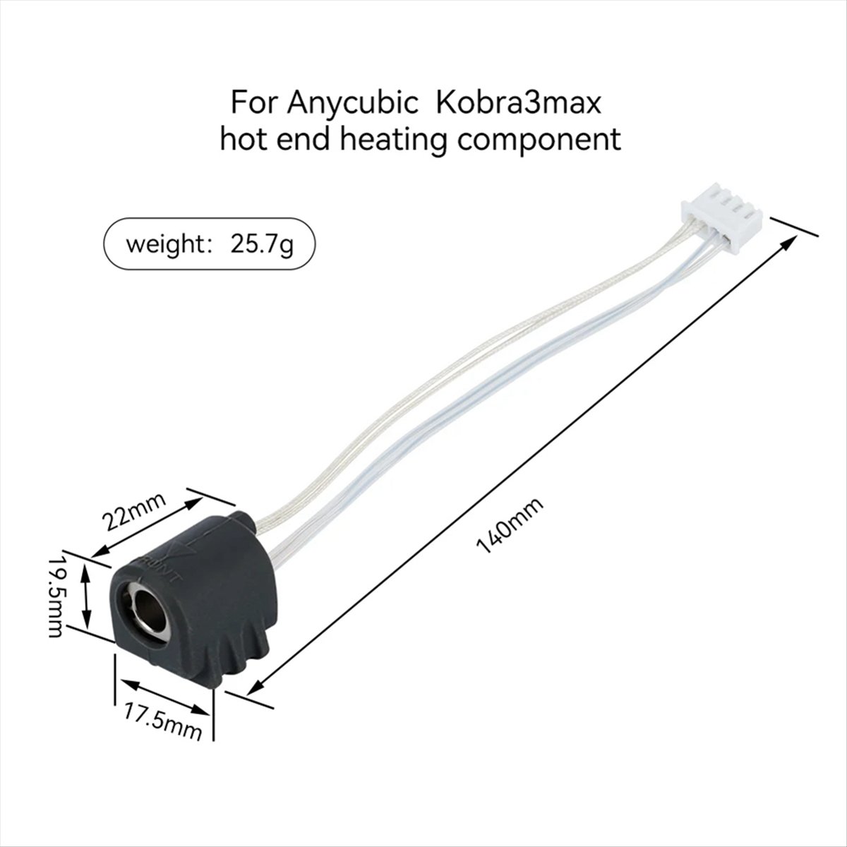 Hotend 0.4Mm - A64I Para 3 Max Hotend, Boquilla