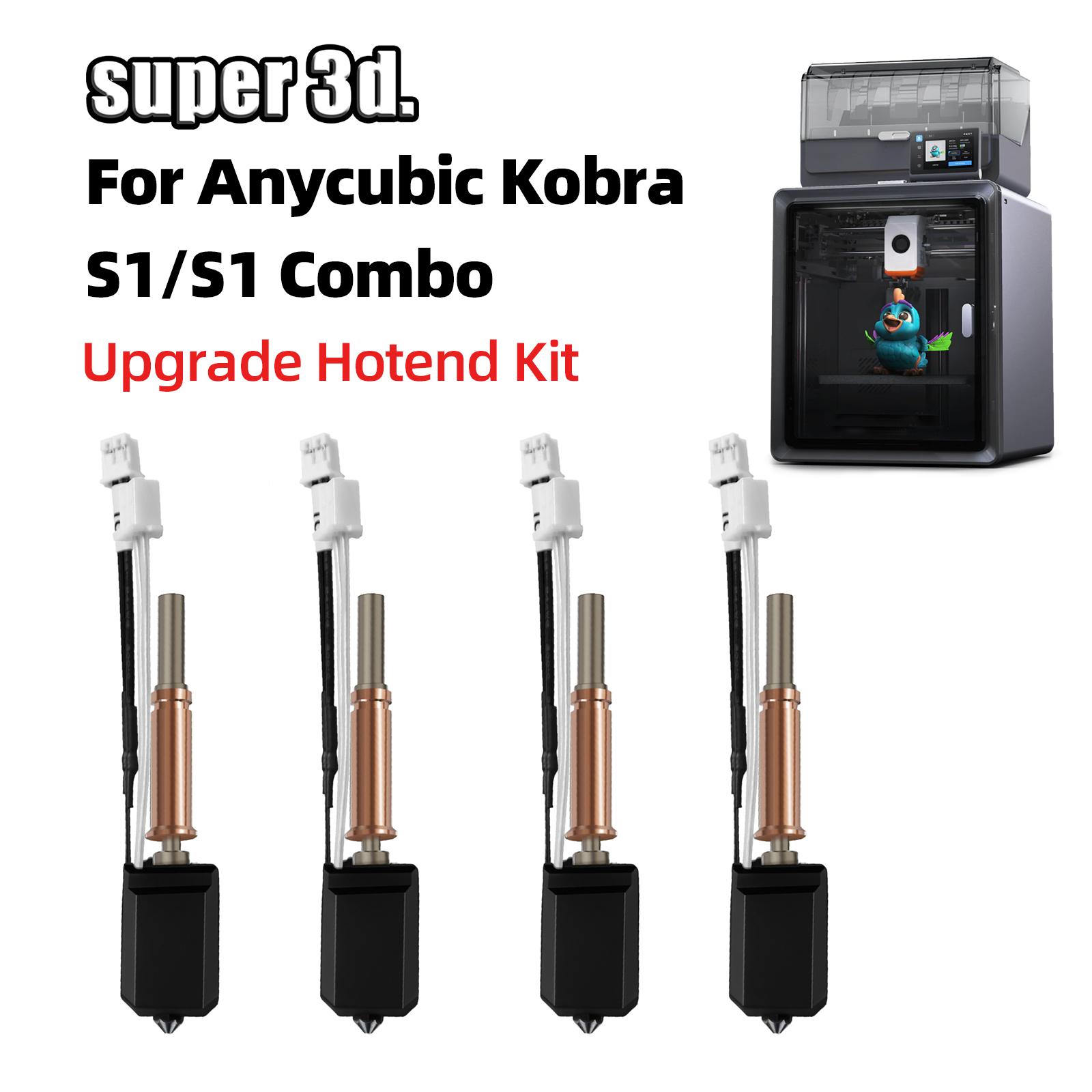 Hotend 0.4Mm - Kit de Hotend Mejorado para Anycubic