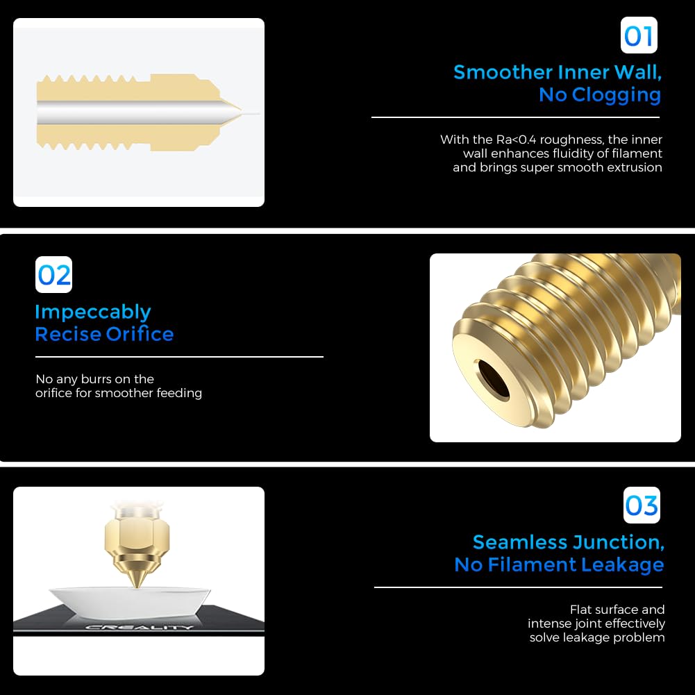 Boquillas oficiales Creality E - Hotend 0.4Mm reseña y precio