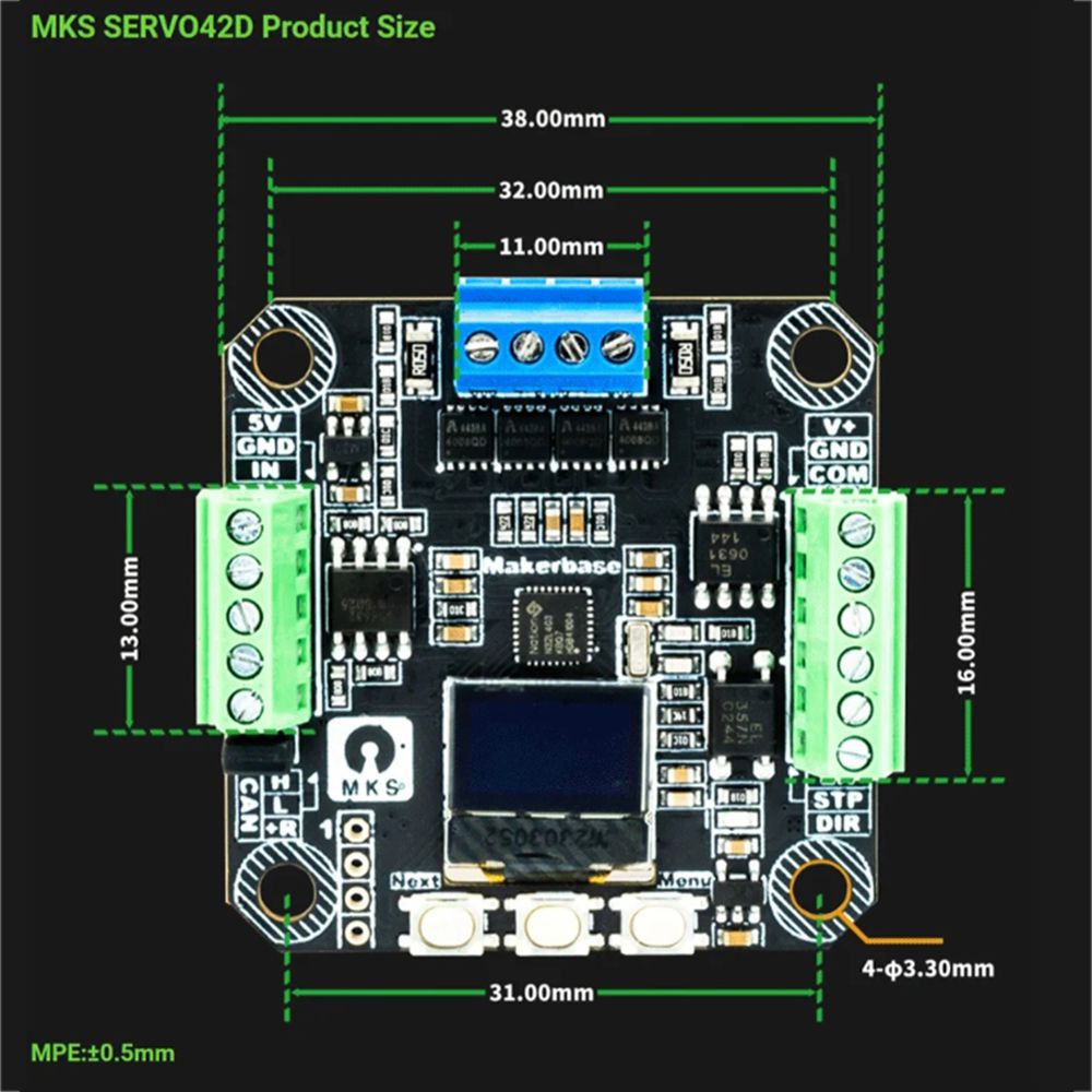 [AC18 Digital]/SERVO42D 40 CAN - Closed Loop Stepper Motor Nema 17 reseña y precio