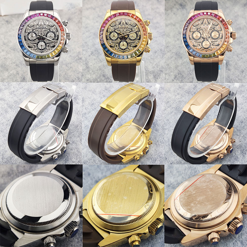 Reloj de hombre de 39 mm con m - Glass Bed reseña y precio