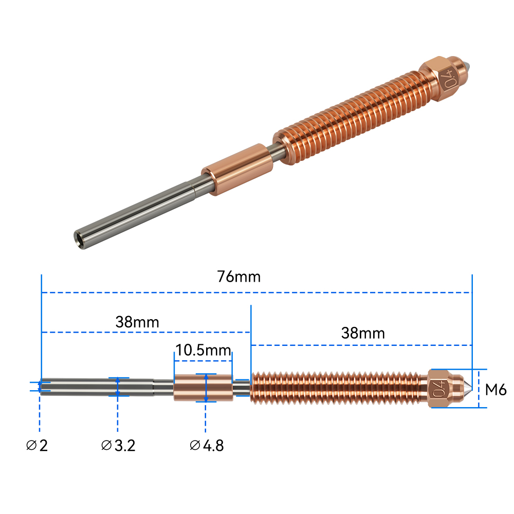 Boquilla de Acero Endurecido U - Hotend 0.4Mm reseña y precio