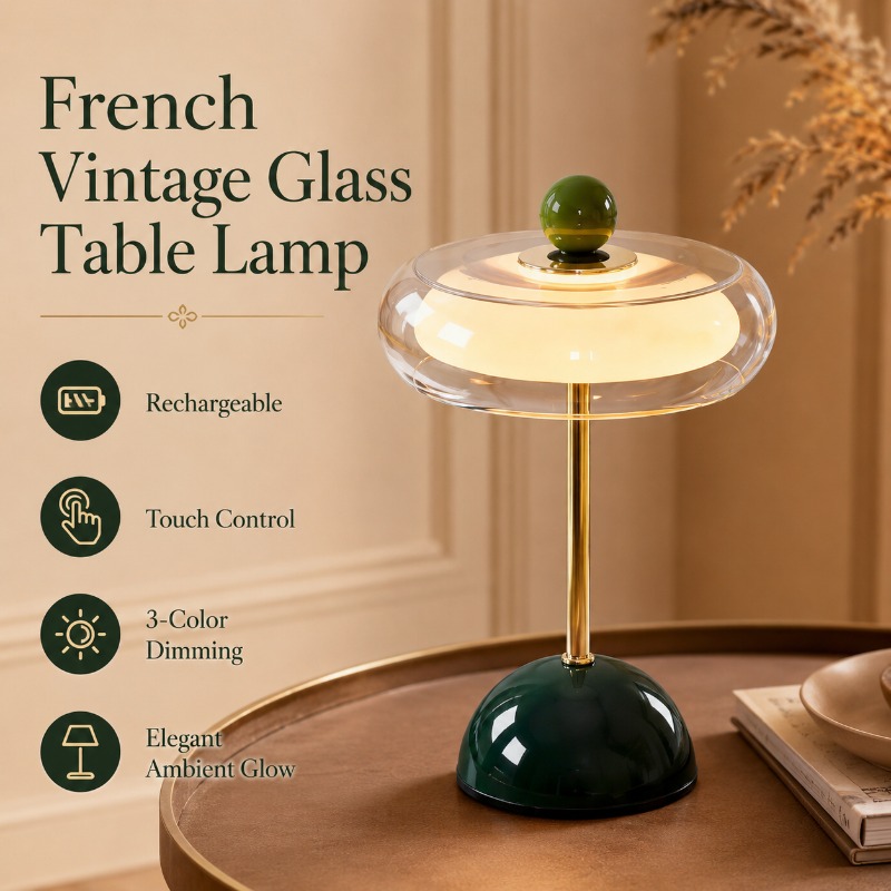 Lámpara de Mesa de Cristal de  - Glass Bed reseña y precio
