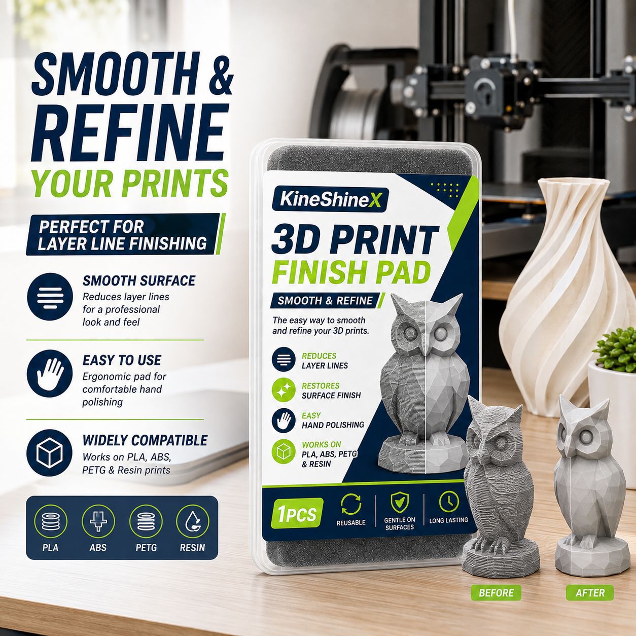 Almohadilla de acabado para im - 3D Printer Stand reseña y precio