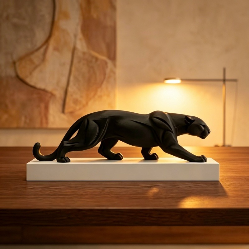 Estatua de Pantera Negra Abstr - 3D Printer Stand reseña y precio