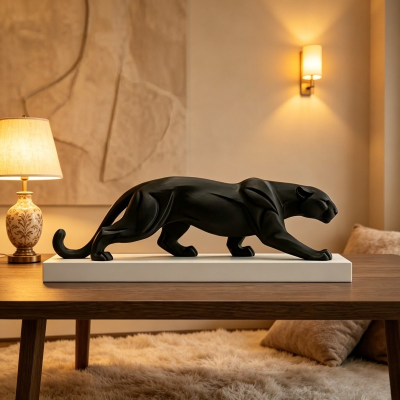 Estatua de Pantera Negra Abstr - 3D Printer Stand reseña y precio